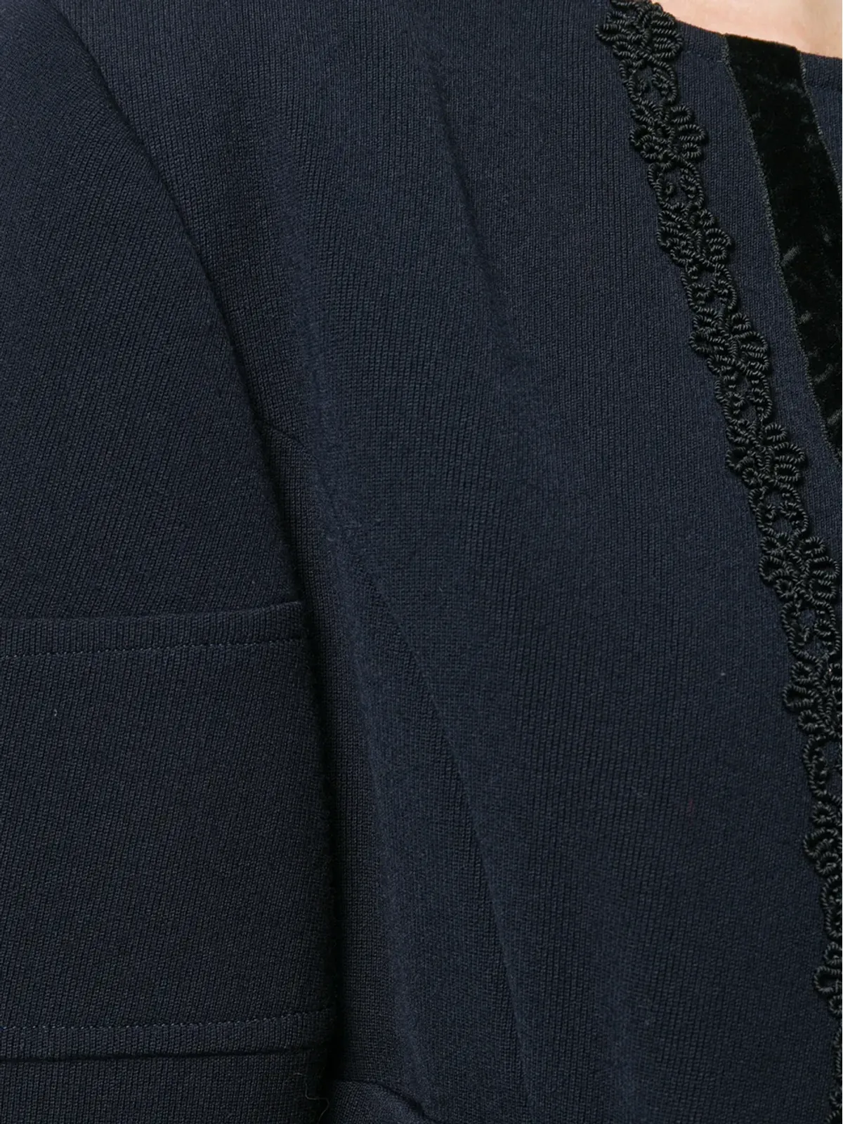 Comme Des Garçons Pre-Owned 1980s クロップドジャケット ブルー - 画像5