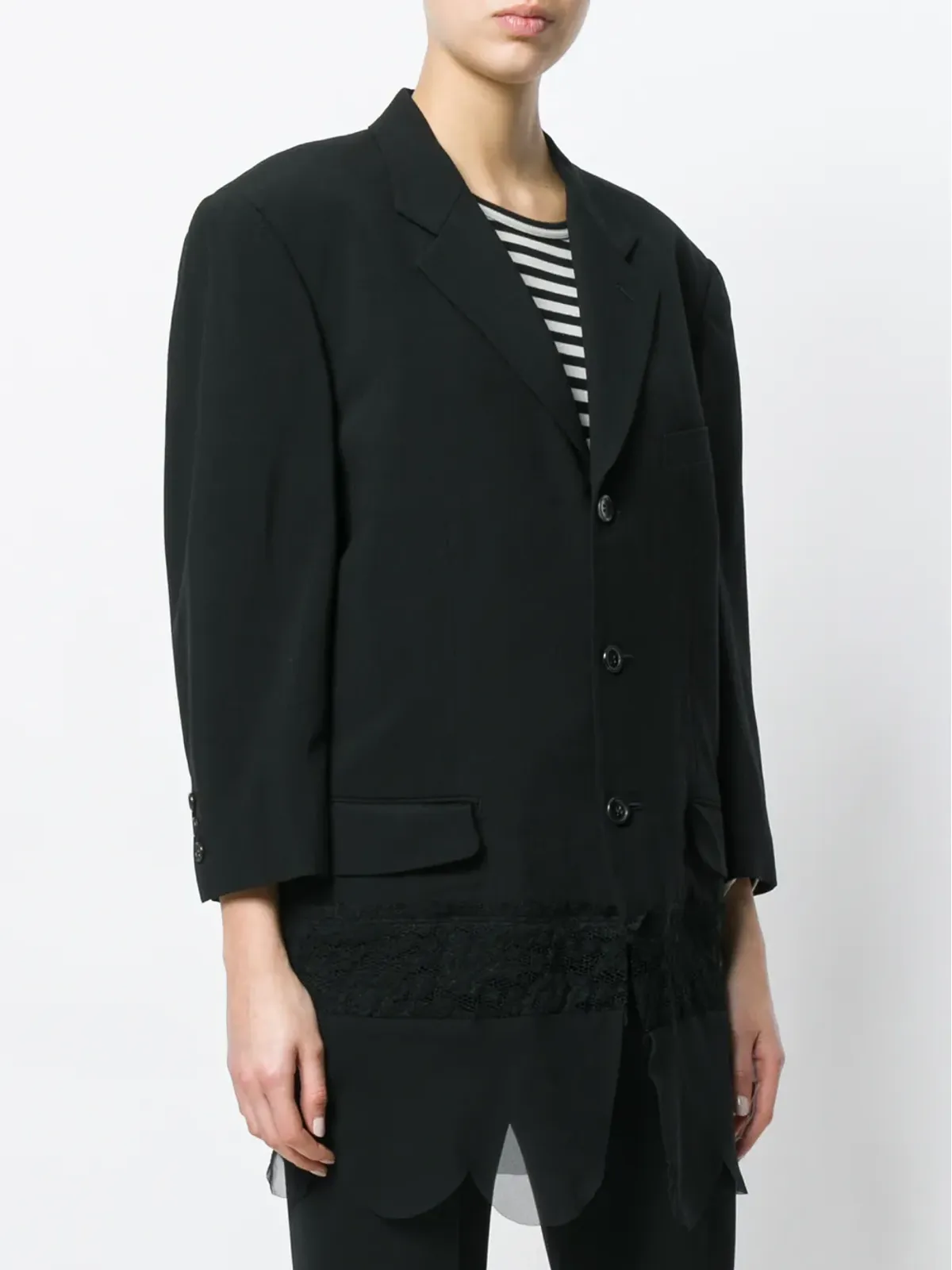 Comme Des Garçons Pre-Owned ボタン付きブレザー - 画像3