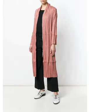 Issey Miyake Pre-Owned プリーツコート - イエロー - サムネイル2