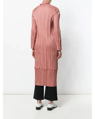 Issey Miyake Pre-Owned プリーツコート - イエロー - サムネイル4