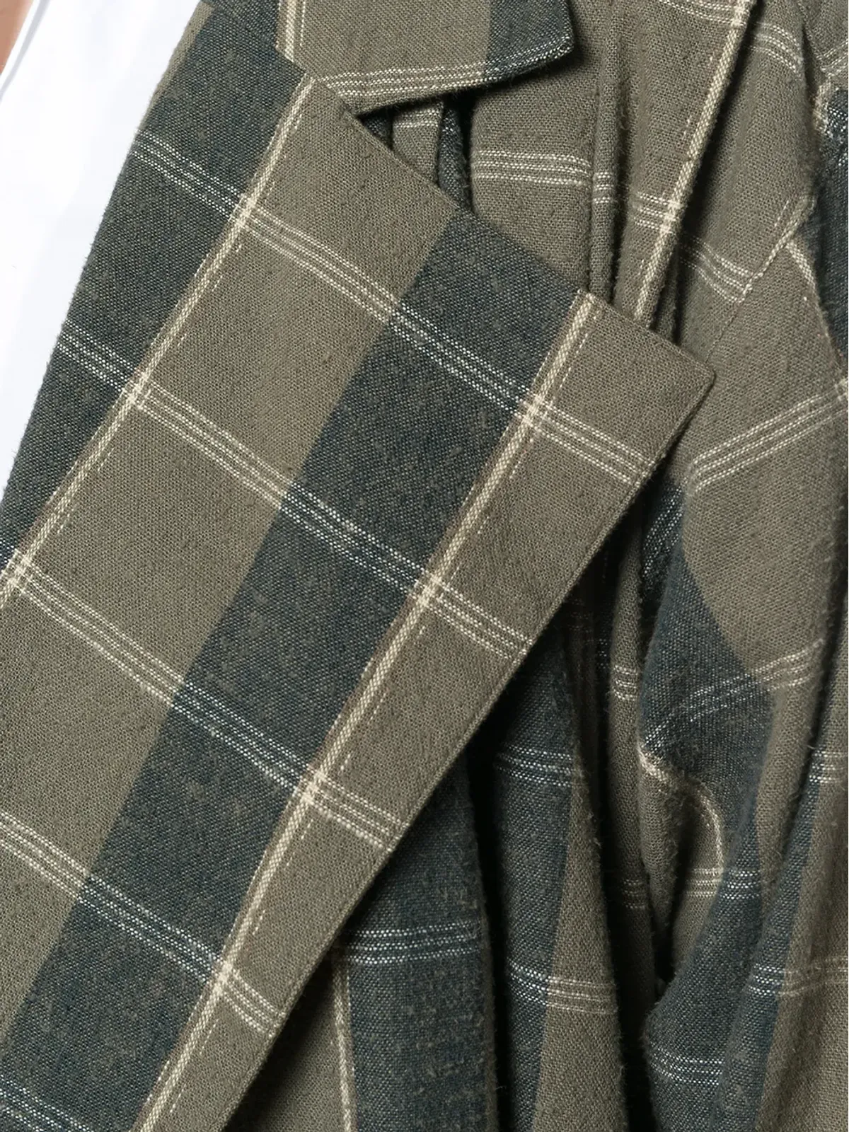 Issey Miyake Pre-Owned 1970年代オーバーサイズ チェックコート - 画像5