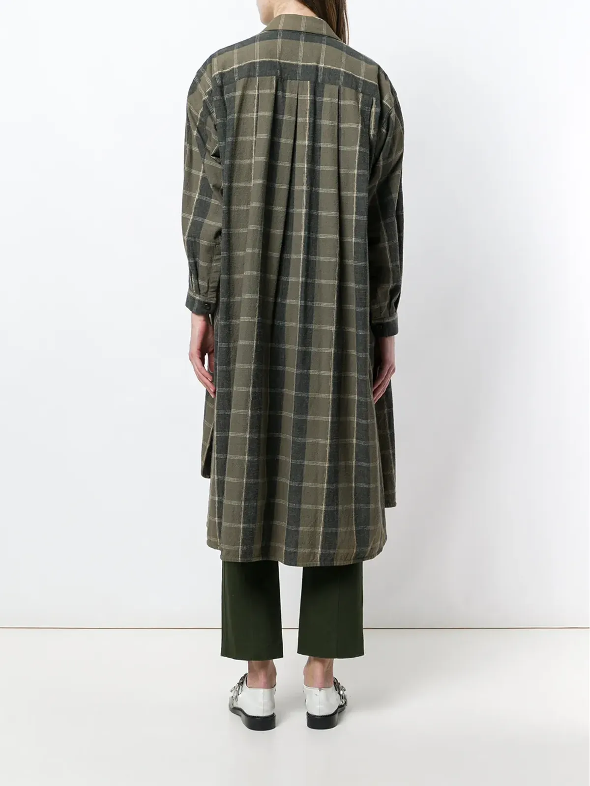 Issey Miyake Pre-Owned 1970年代オーバーサイズ チェックコート - 画像4