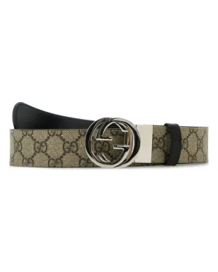 Gucci インターロッキングGバックル リバーシブルベルト - サムネイル1