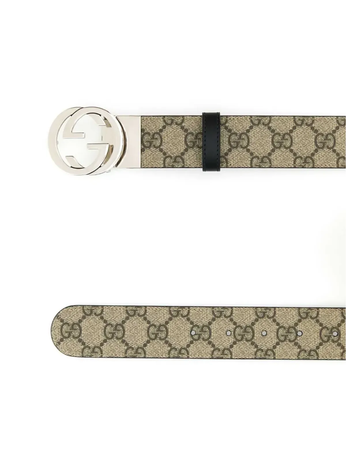 Gucci インターロッキングGバックル リバーシブルベルト - 画像2