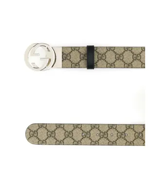 Gucci インターロッキングGバックル リバーシブルベルト - サムネイル2