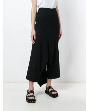 Comme Des Garçons Pre-Owned ドレープ アシンメトリック ワイドレッグ トラウザー - サムネイル3