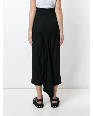 Comme Des Garçons Pre-Owned ドレープ アシンメトリック ワイドレッグ トラウザー - サムネイル4