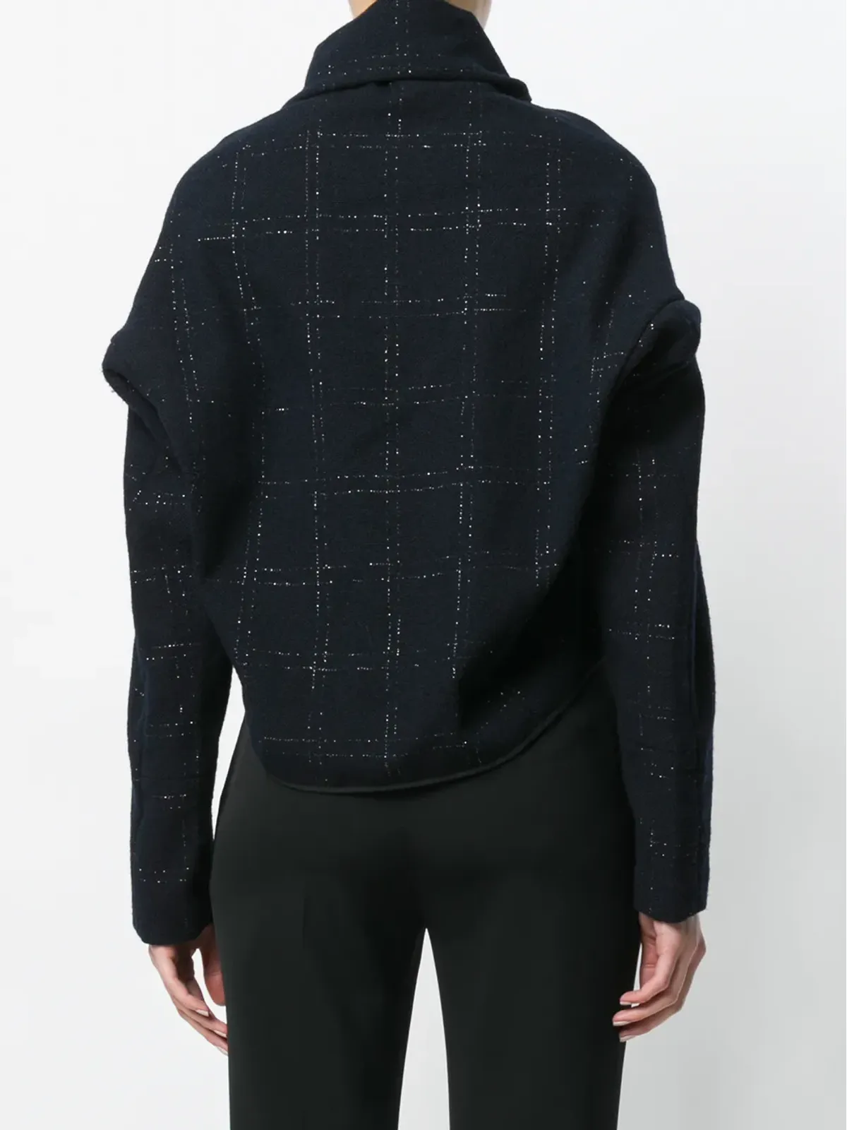 Comme Des Garçons Pre-Owned クロップドケープジャケット - 画像4