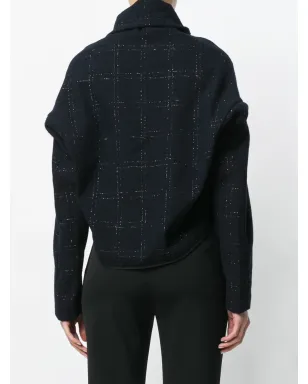 Comme Des Garçons Pre-Owned クロップドケープジャケット - サムネイル4