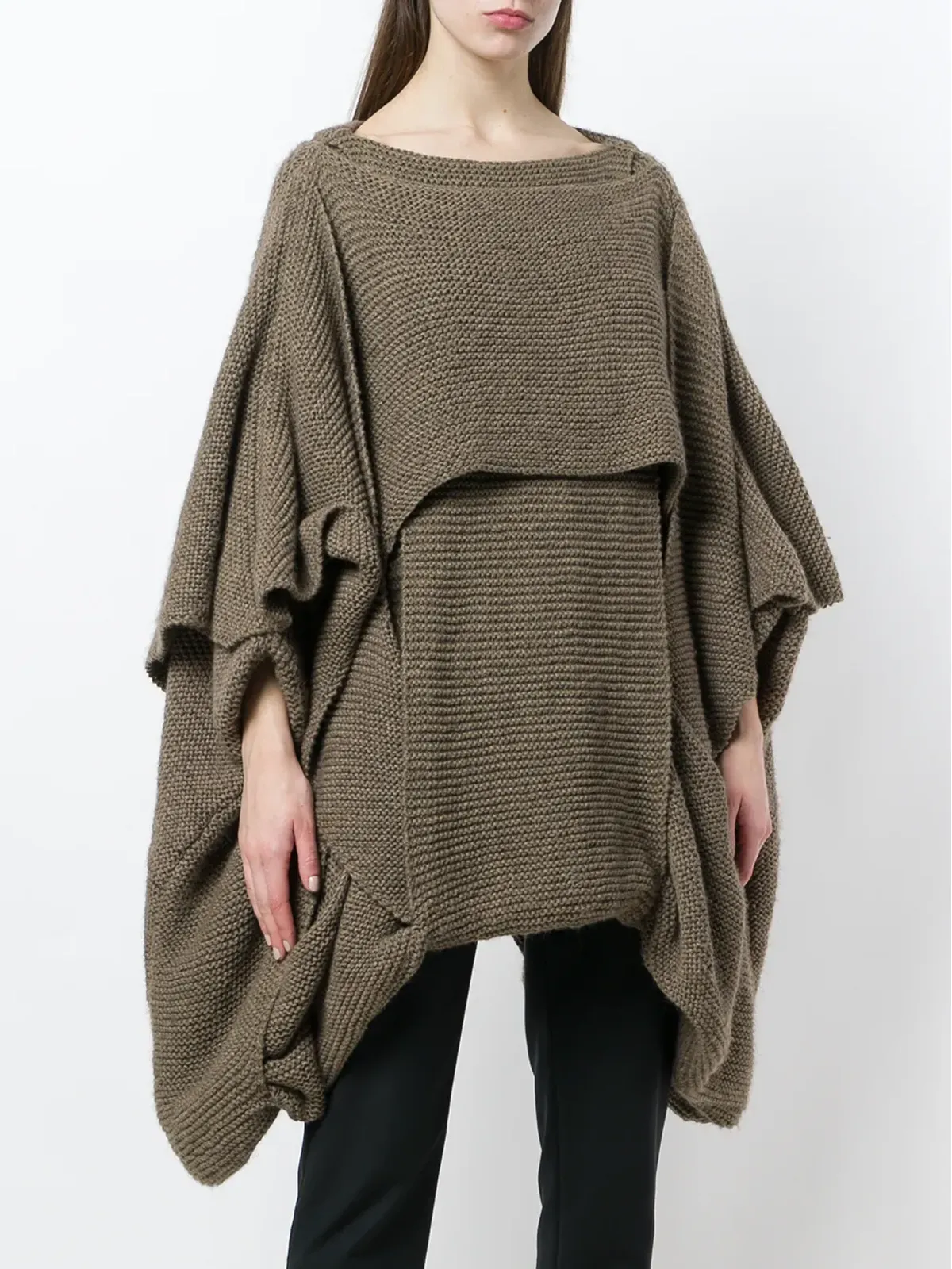 Comme Des Garçons Pre-Owned ニットセーター（ブラウン） - 画像3