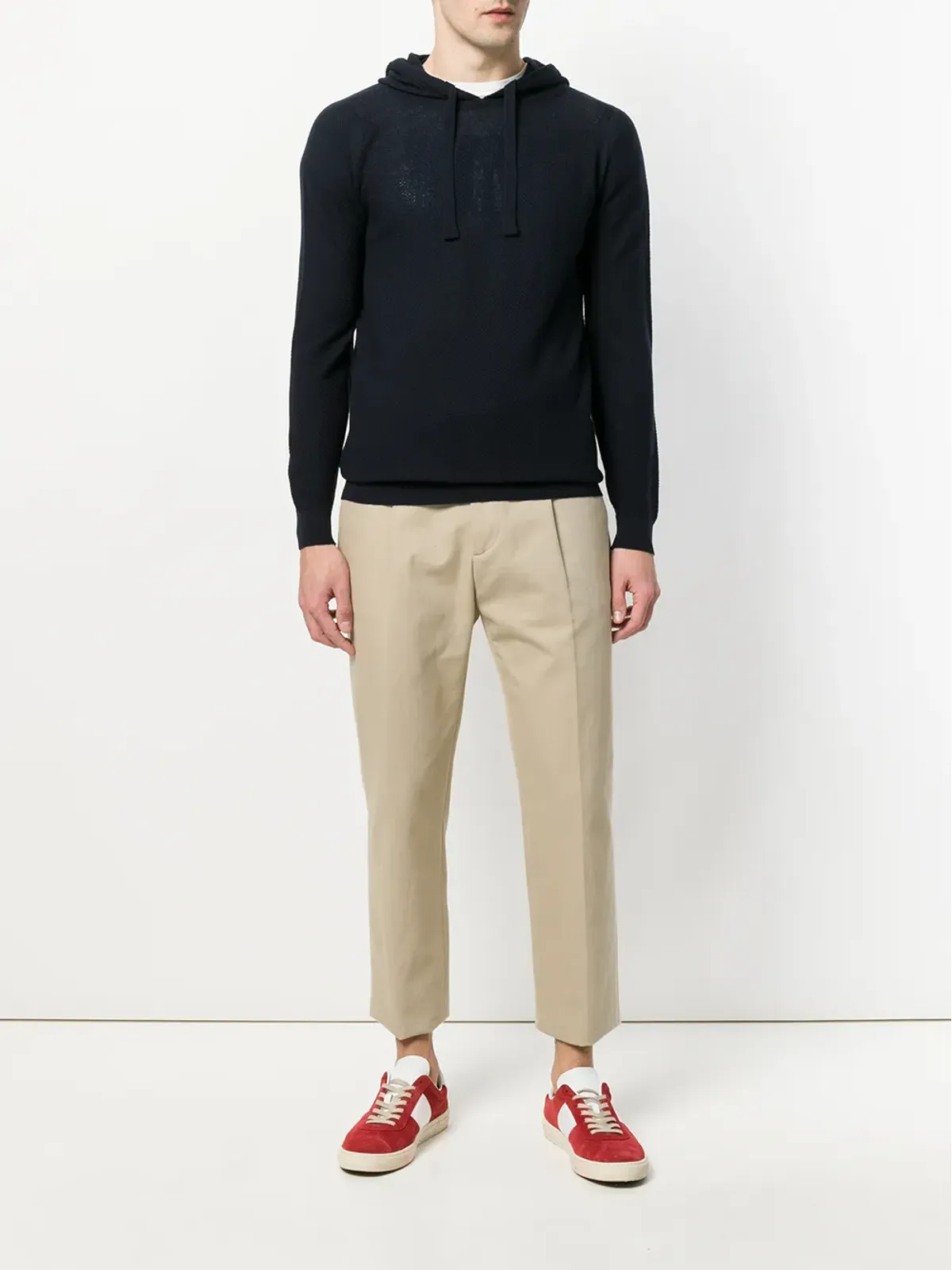 John Smedley 4Singular hooded sweater - Blue - 画像2