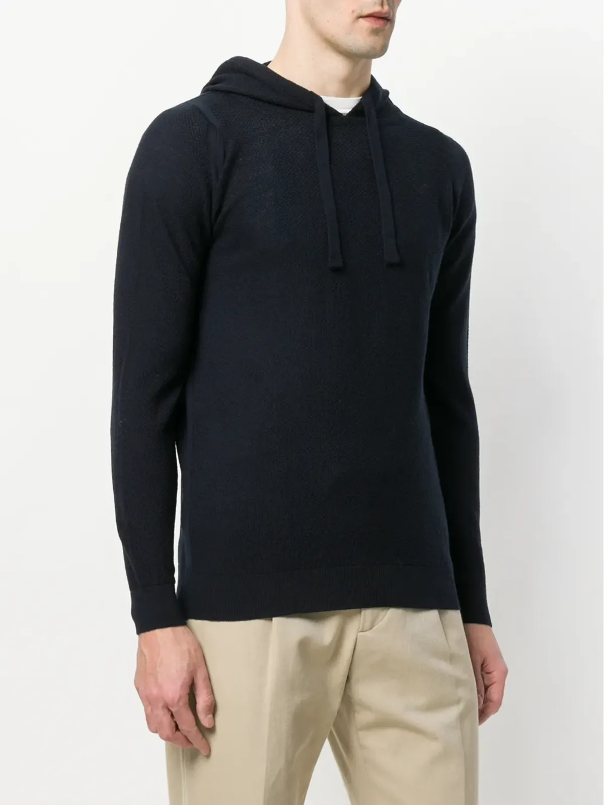 John Smedley 4Singular hooded sweater - Blue - 画像3