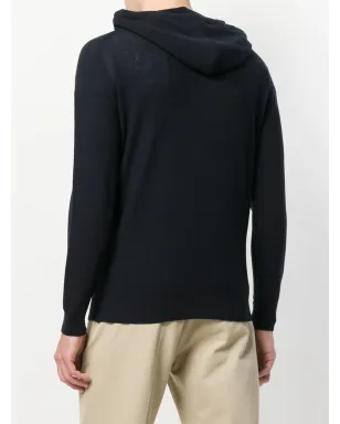 John Smedley 4Singular hooded sweater - Blue - サムネイル4