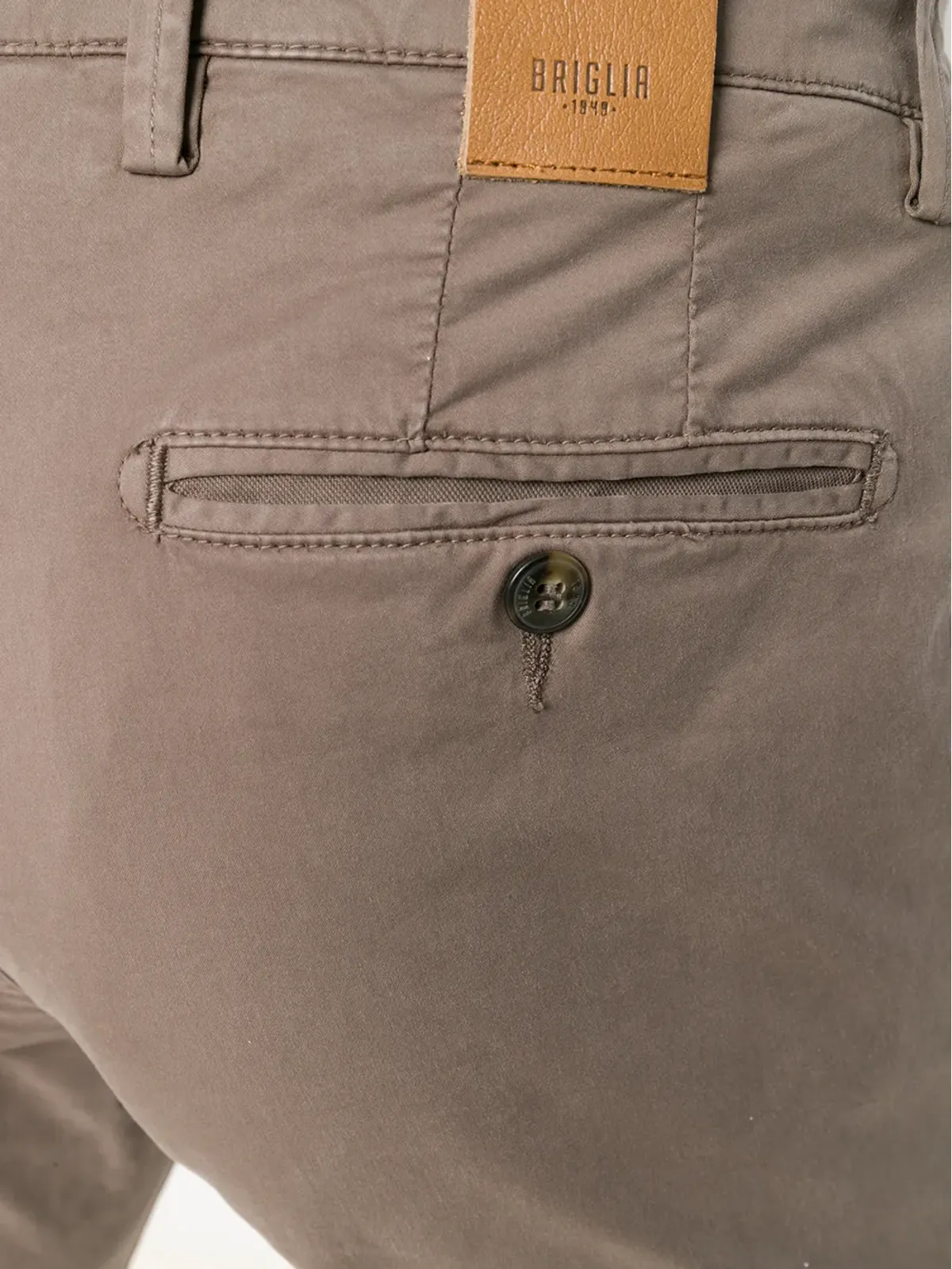 Briglia 1949 スリムチノパンツ ブラウン - 画像5