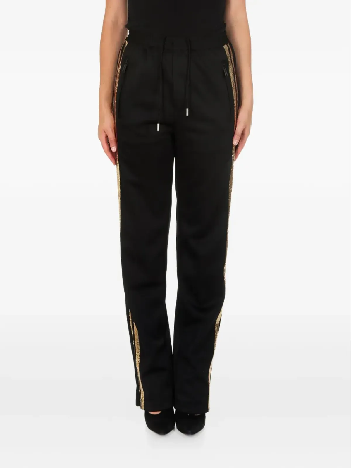 DSQUARED2 スパンコール装飾のトラックパンツ - 画像1