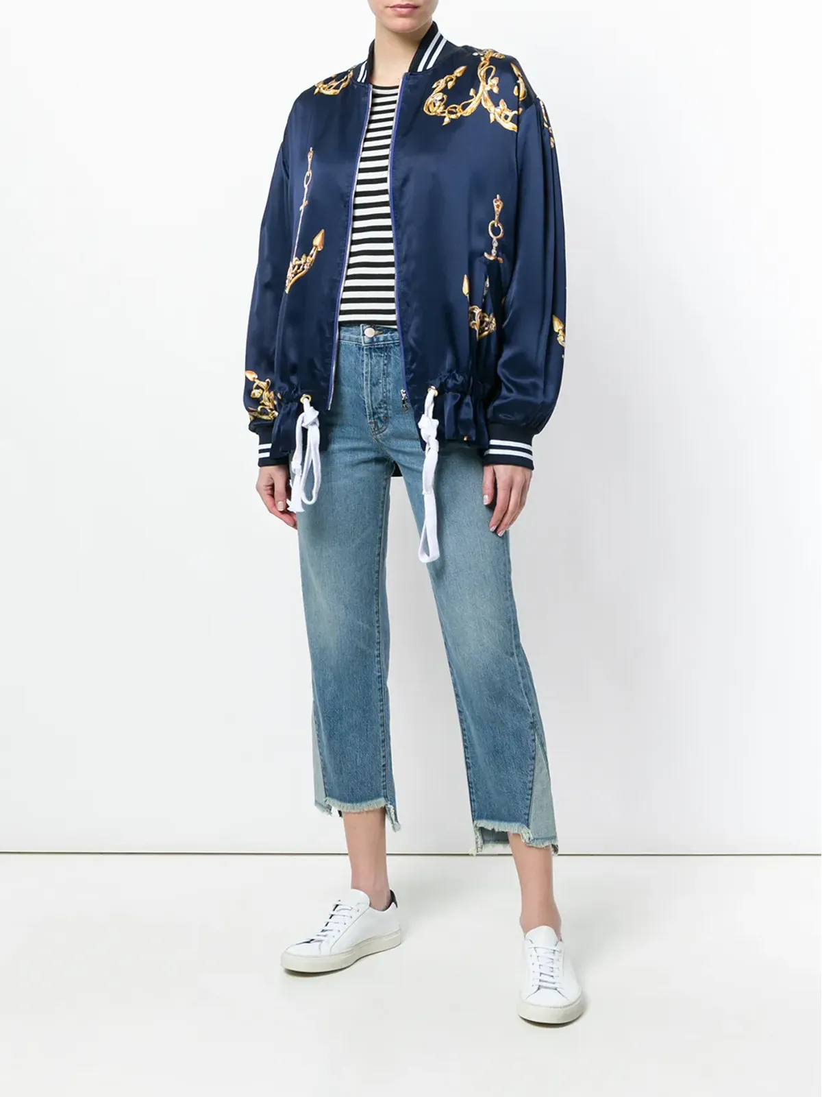 J Brand アシンメトリック クロップドジーンズ - 画像2