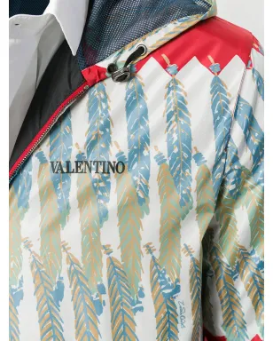 Valentino Garavani パターン柄ジップジャケット レッド - サムネイル5