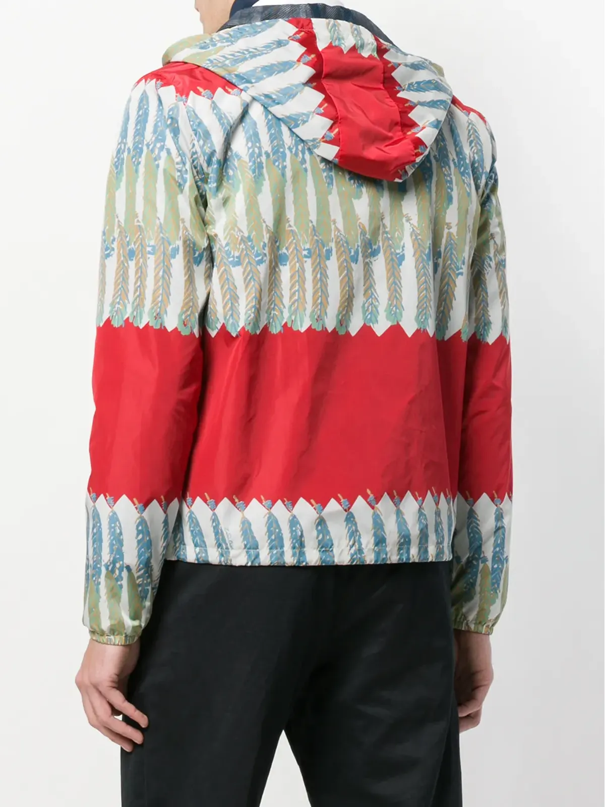 Valentino Garavani パターン柄ジップジャケット レッド - 画像4