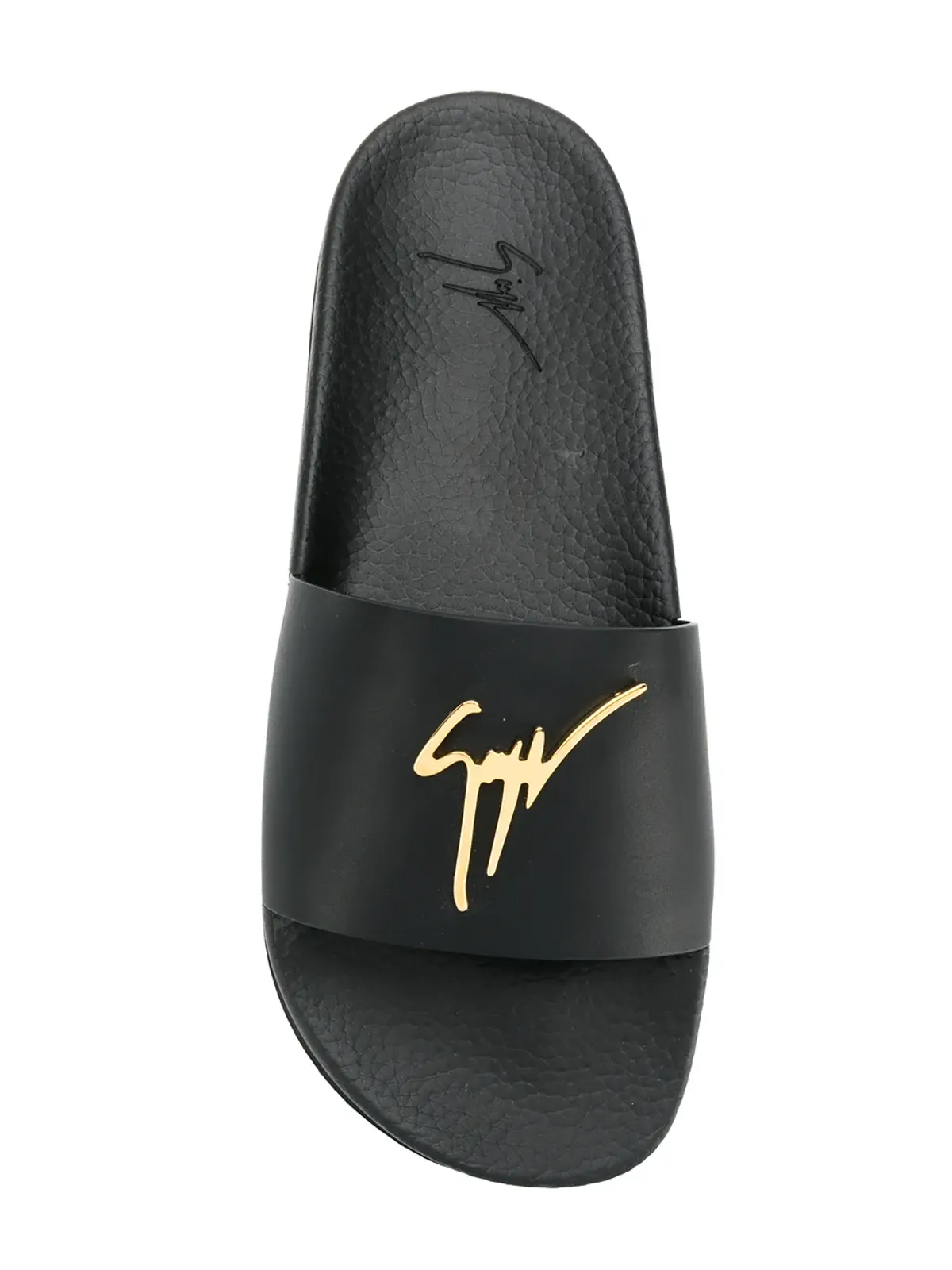 Giuseppe Zanotti ロゴプレート付きスライダー - ブラック - 画像4