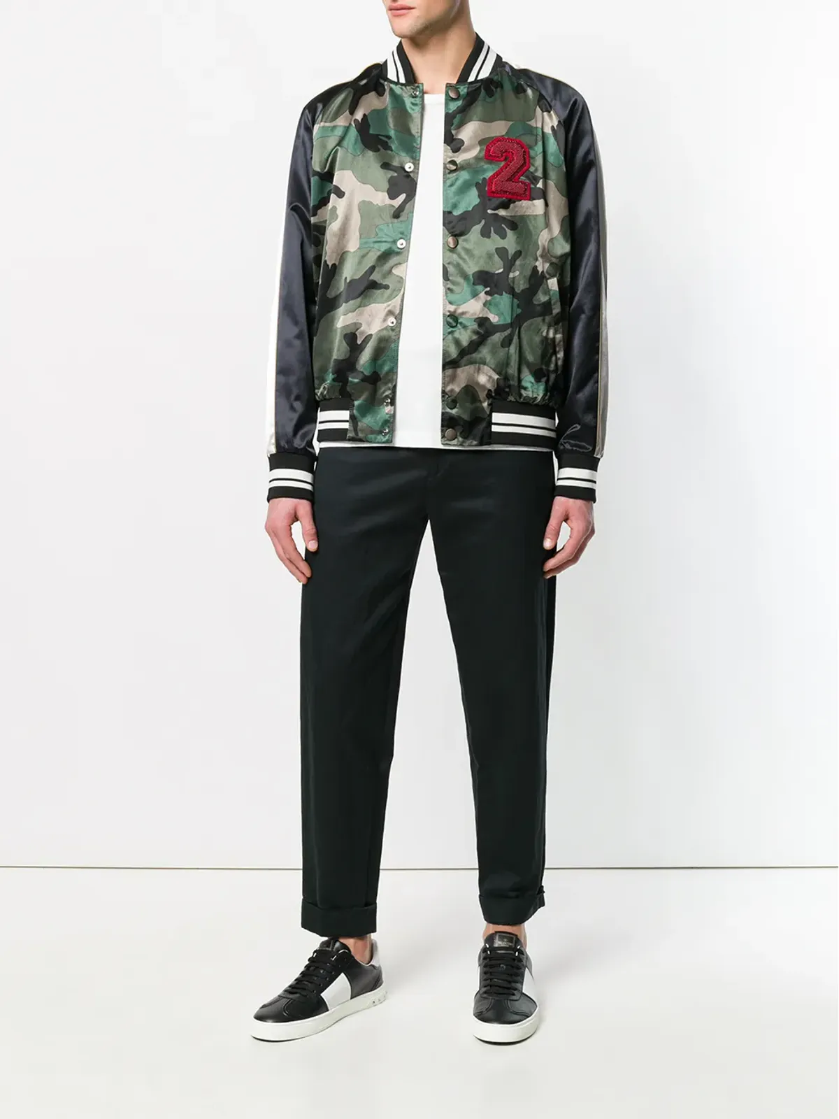 Valentino Garavani camouflage bomber jacket - Green - 画像2