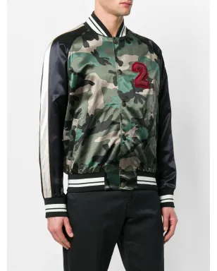 Valentino Garavani camouflage bomber jacket - Green - サムネイル3