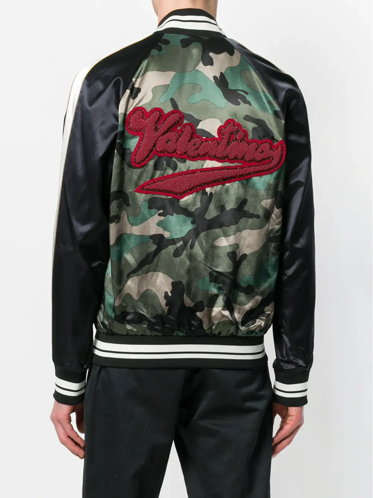 Valentino Garavani camouflage bomber jacket - Green - 画像4