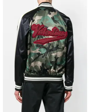 Valentino Garavani camouflage bomber jacket - Green - サムネイル4
