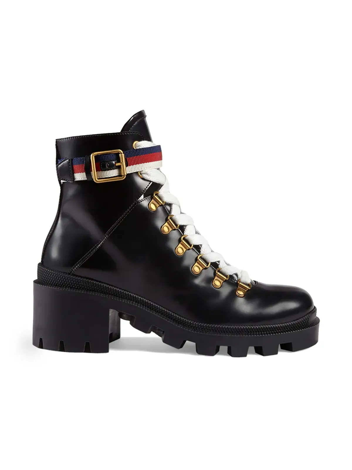 Gucci アンクルブーツ シルヴィーウェブ付き - 画像1