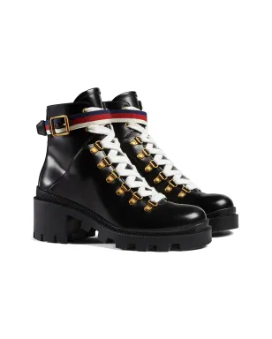Gucci アンクルブーツ シルヴィーウェブ付き - サムネイル2