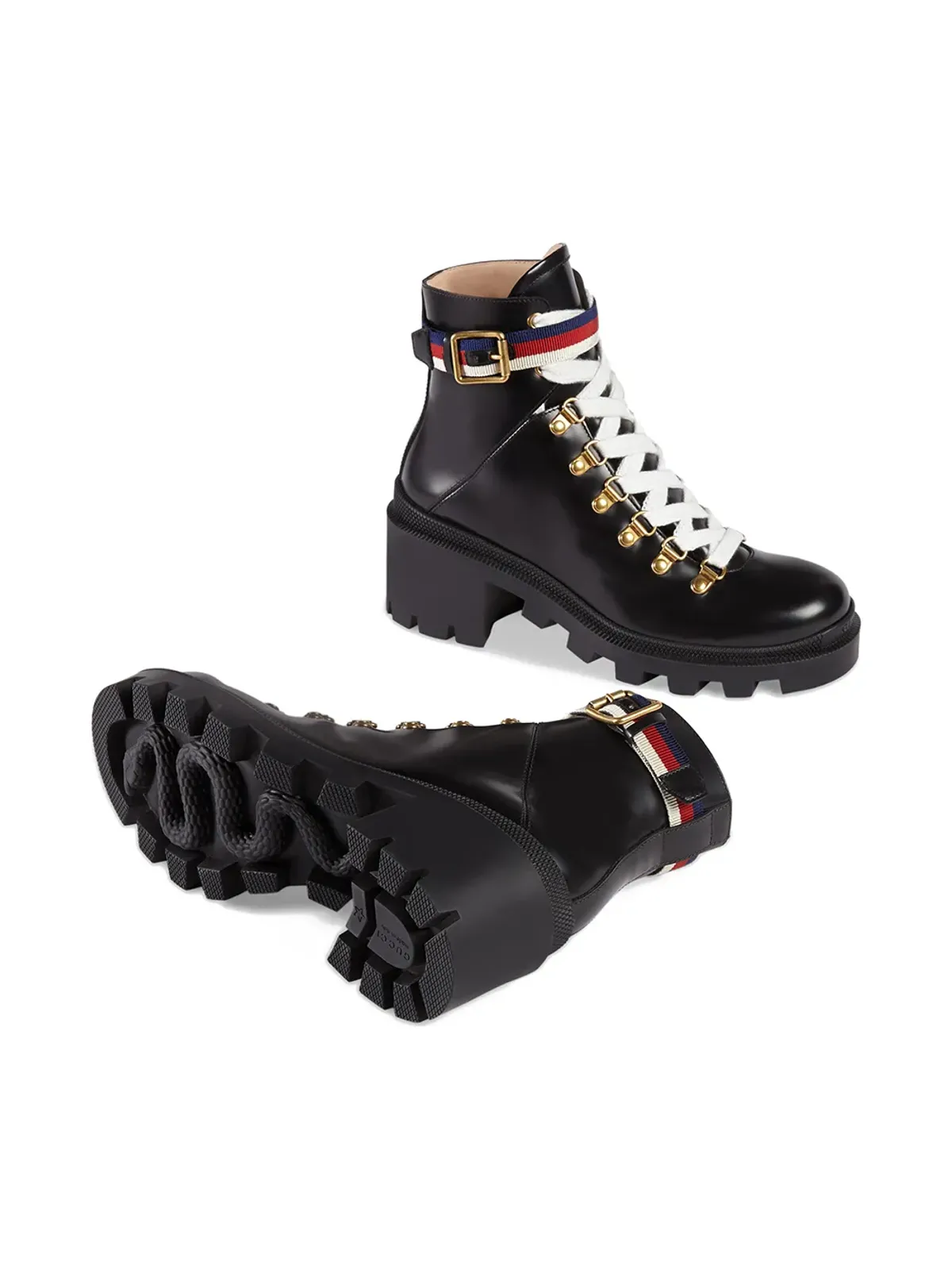 Gucci アンクルブーツ シルヴィーウェブ付き - 画像3