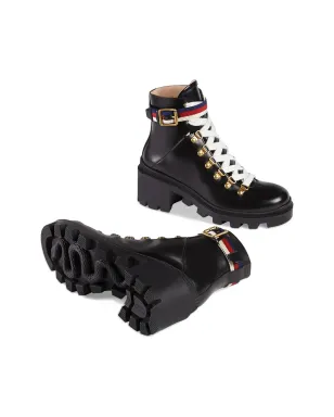 Gucci アンクルブーツ シルヴィーウェブ付き - サムネイル3