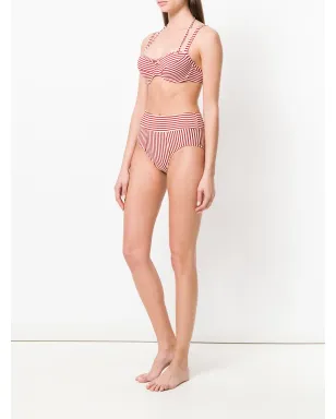 Marlies Dekkers ホリ ヴィンテージストライプ ダブルストラップ ビキニトップ - レッド - サムネイル2