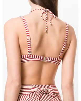 Marlies Dekkers ホリ ヴィンテージストライプ ダブルストラップ ビキニトップ - レッド - サムネイル3