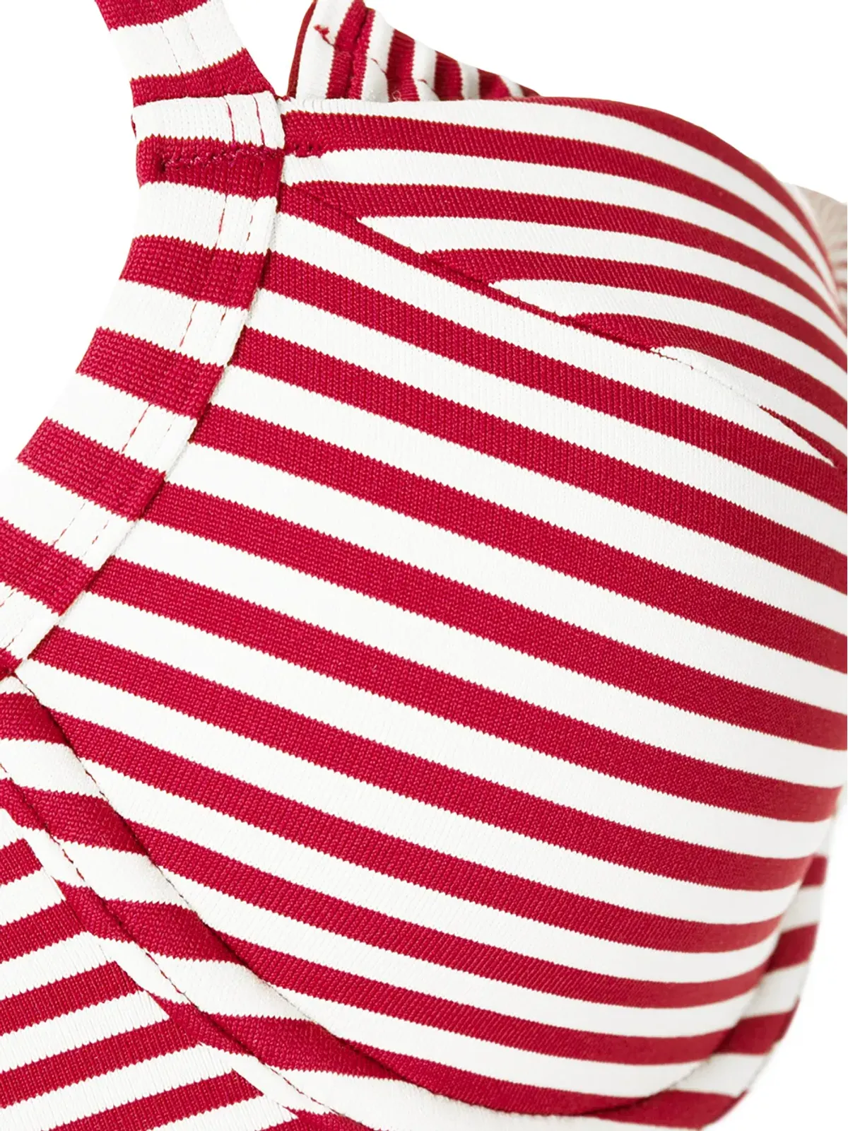 Marlies Dekkers ホリ ヴィンテージストライプ ダブルストラップ ビキニトップ - レッド - 画像4
