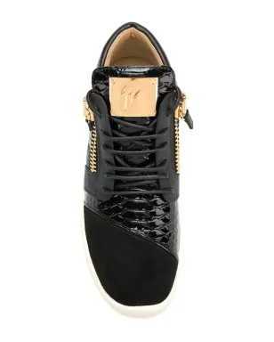 Giuseppe Zanotti ランナー パネルドスニーカー - ブラック - サムネイル4
