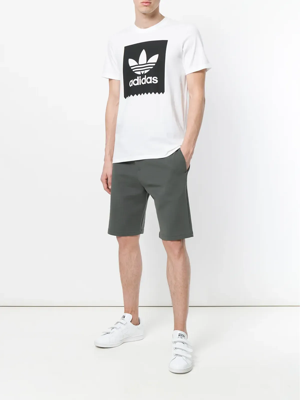 adidas アディダス オリジナルス ロゴプリント Tシャツ - 画像2