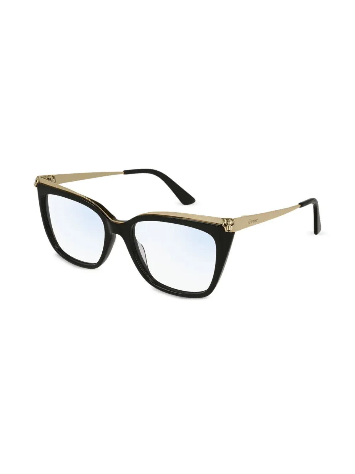 Cartier Eyewear 猫眼メガネ ブラック - 画像2