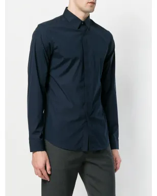 Jil Sander 隠しボタンシャツ - ブルー - サムネイル3