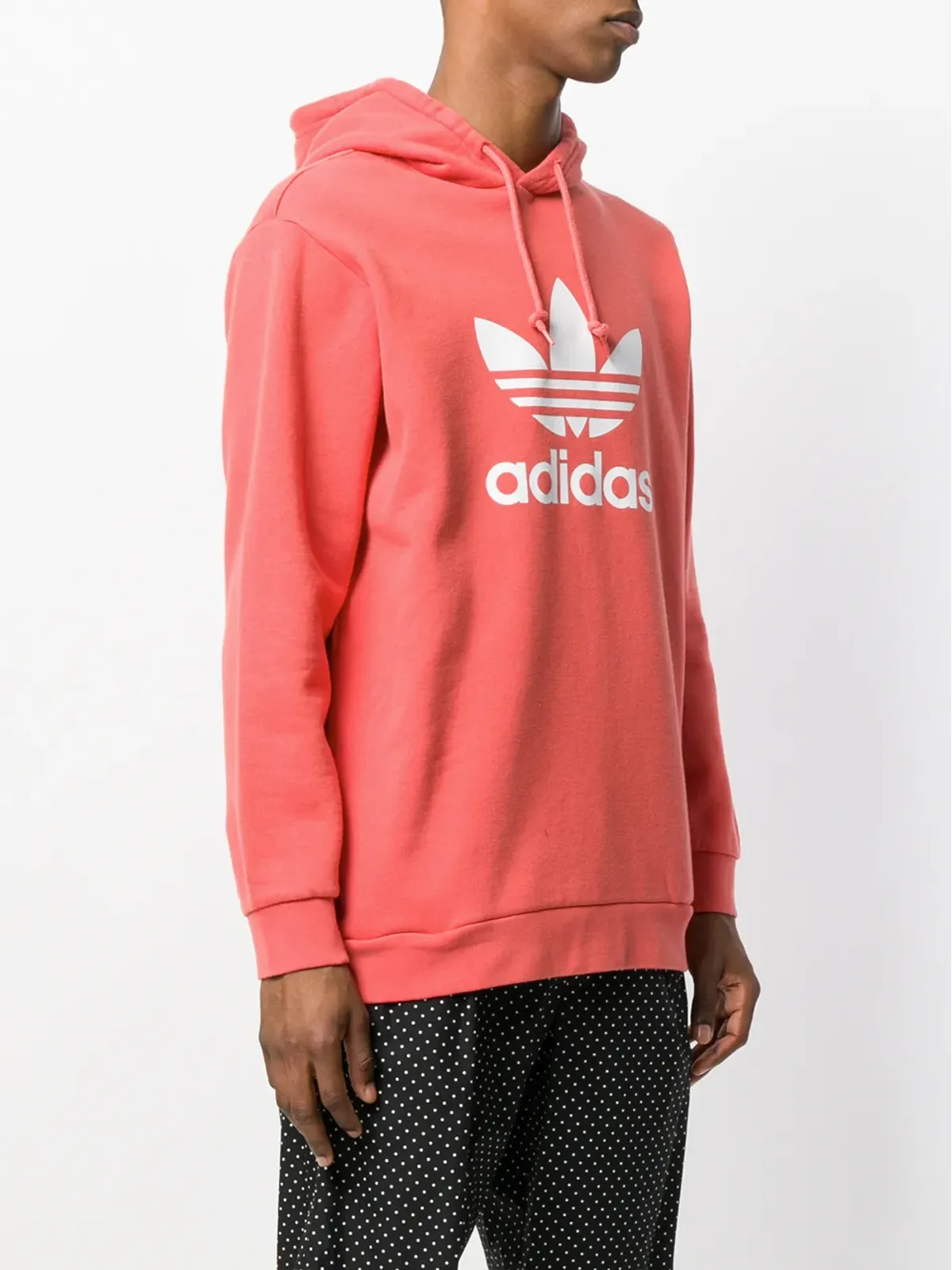 adidas Originals トレフォイル フーディ レッド - 画像3