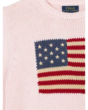 POLO RALPH LAUREN KIDS USA旗柄ニットセーター - サムネイル3