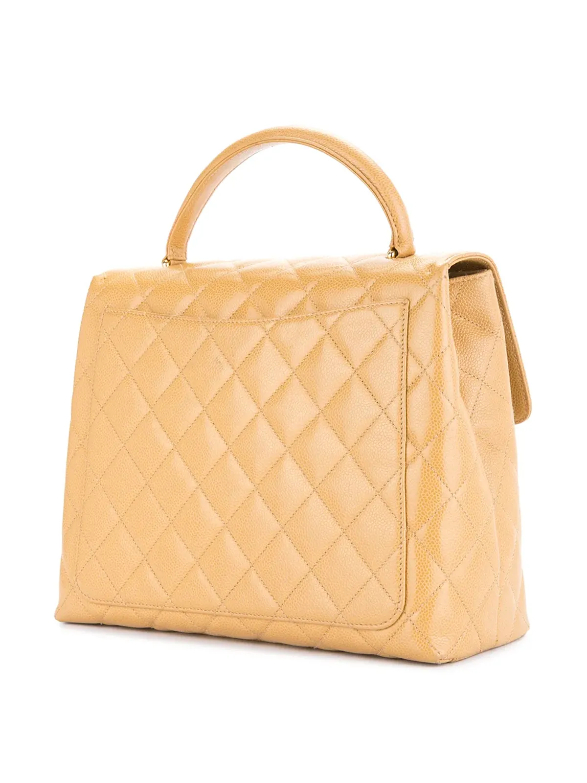 CHANEL ビンテージ キルティング トートバッグ - Brown - 画像3