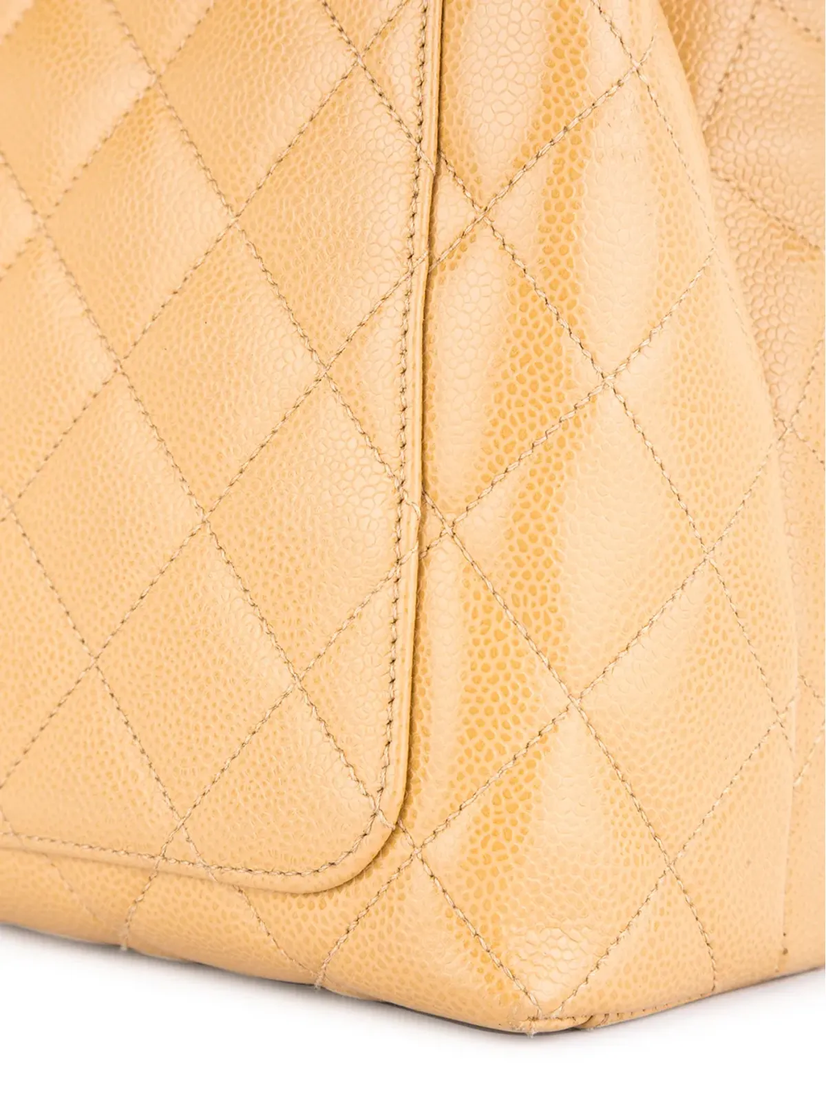 CHANEL ビンテージ キルティング トートバッグ - Brown - 画像4
