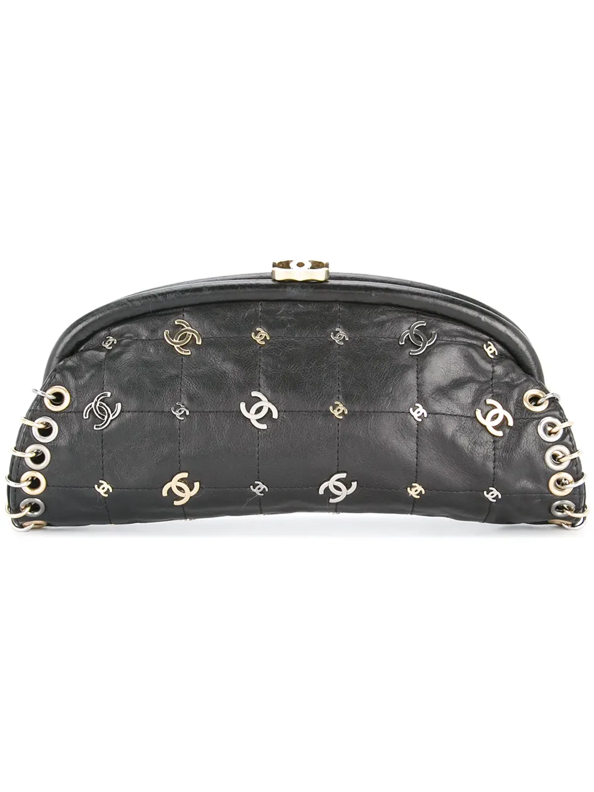 CHANEL Pre-Owned ロゴス チョコレートバー クラッチバッグ - 画像1