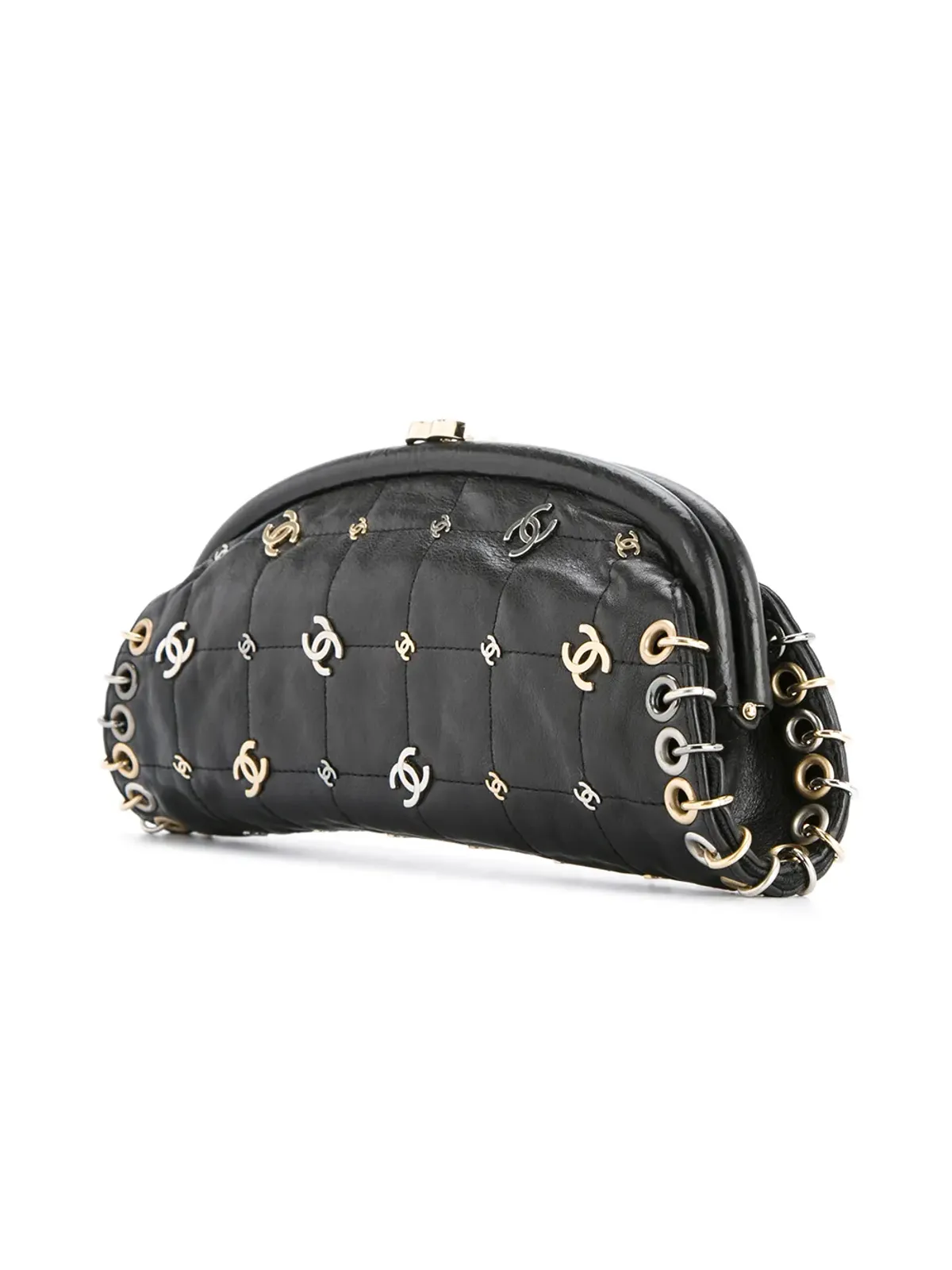 CHANEL Pre-Owned ロゴス チョコレートバー クラッチバッグ - 画像3