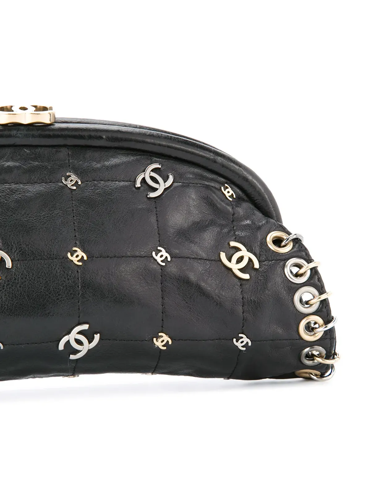 CHANEL Pre-Owned ロゴス チョコレートバー クラッチバッグ - 画像4