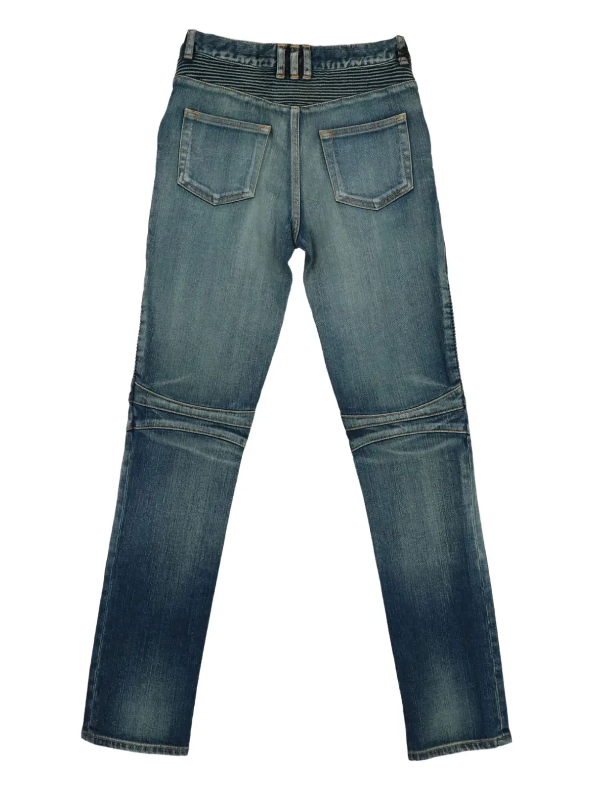 Balmain Kids コットン バイカージーンズ - Blue - 画像2