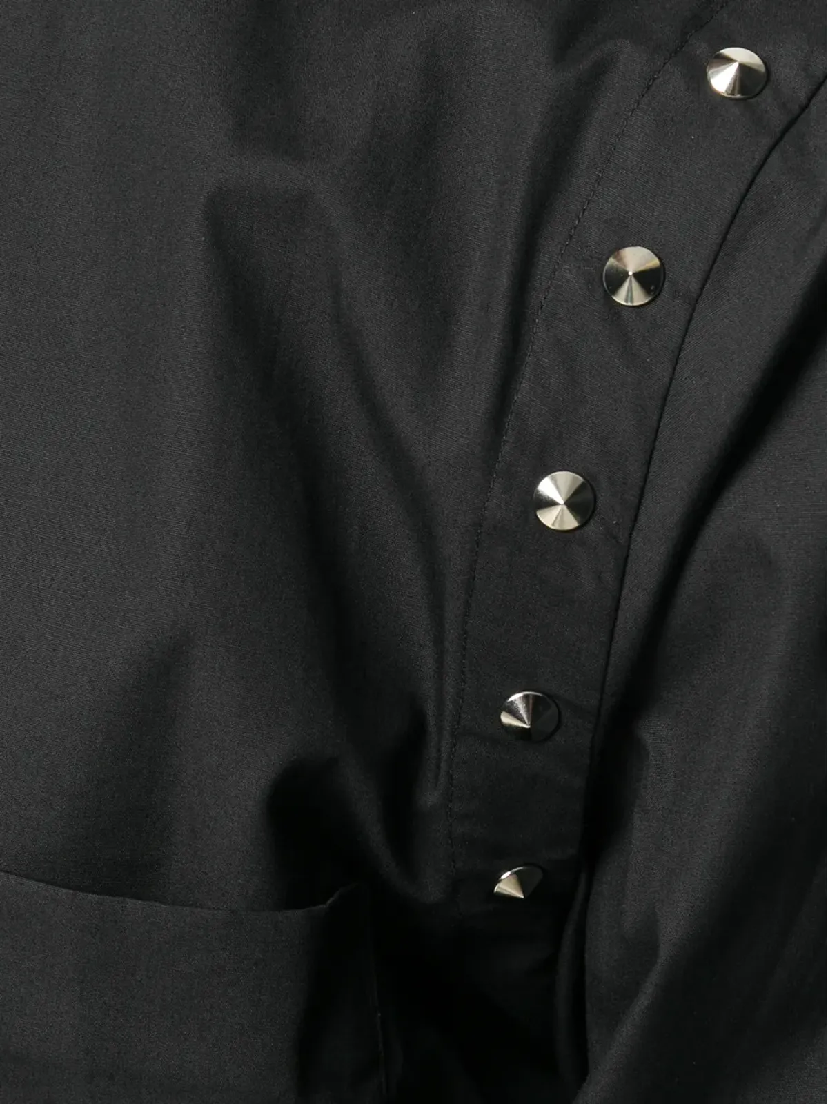 Black Comme Des Garçons stud detail shirt - 画像5