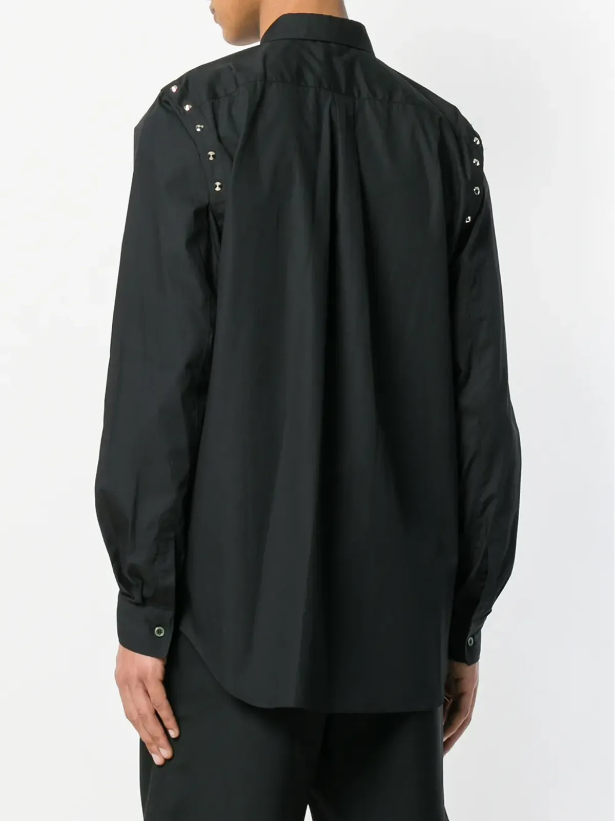 Black Comme Des Garçons stud detail shirt - 画像4