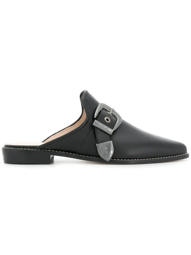 Stuart Weitzman Stuart Weitzman バックルミュール - ブラックの商品画像