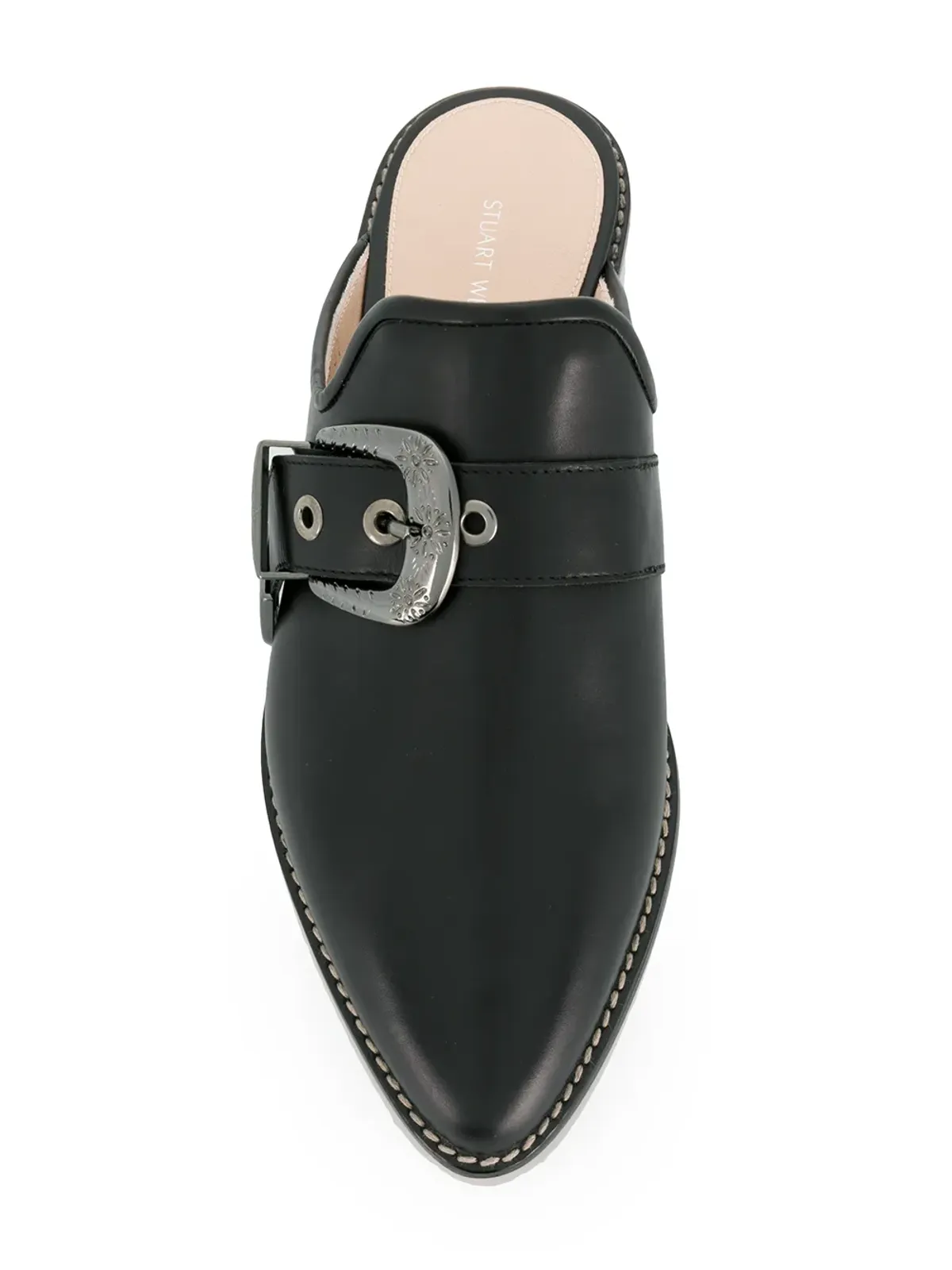 Stuart Weitzman バックルミュール - ブラック - 画像4